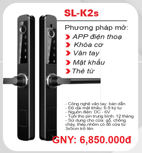 khoá nhôm kính K2s